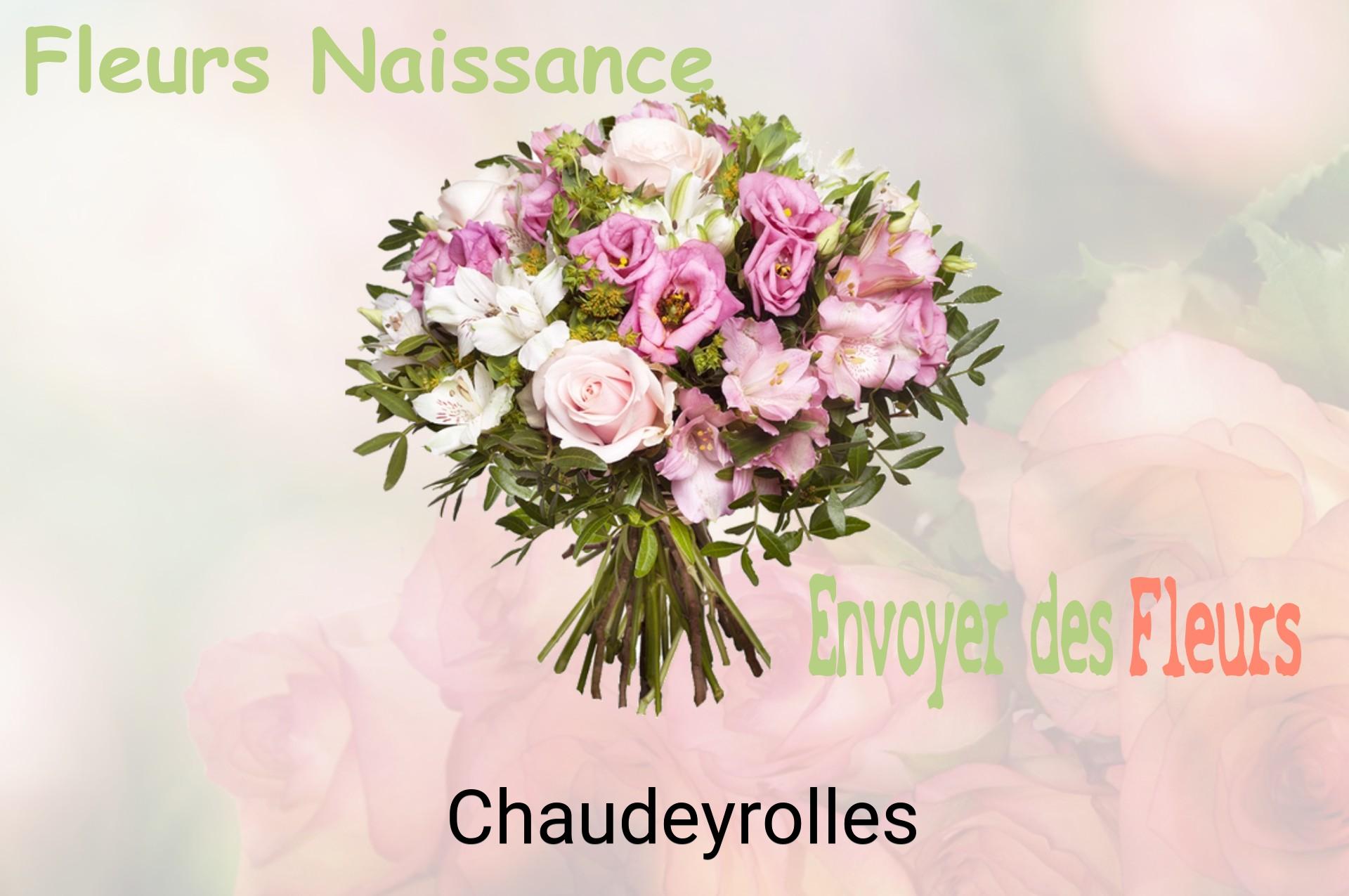 Bouquet de fleurs de naissance livré à Chaudeyrolles